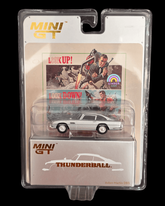 Mini GT Aston Martin DB5 “Thunderball” - Blister Pack - Kinder Logs