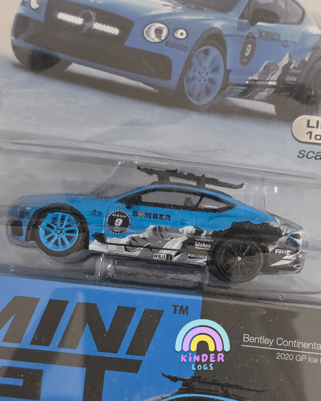 Mini GT Bentley Continental GT 2020 GT Ice Race - Mijo Exclusives - Kinder Logs