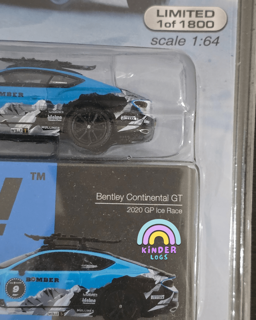 Mini GT Bentley Continental GT 2020 GT Ice Race - Mijo Exclusives - Kinder Logs