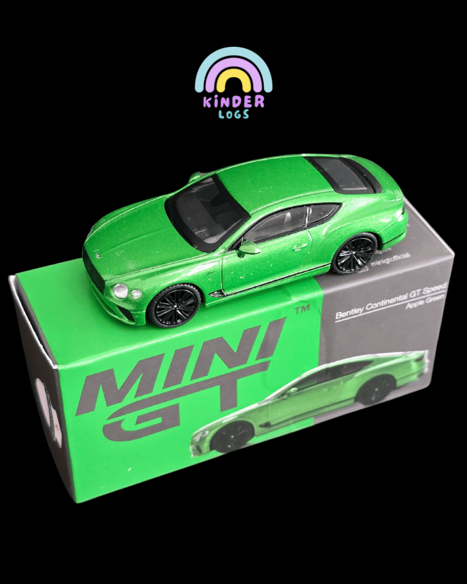 Mini GT Bentley Continental GT Speed - Apple Green (Open Box) - Kinder Logs