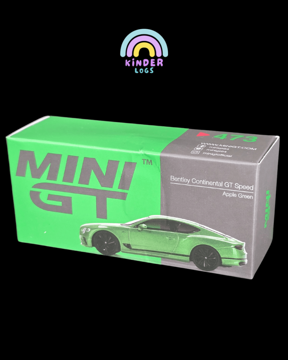 Mini GT Bentley Continental GT Speed - Apple Green (Open Box) - Kinder Logs