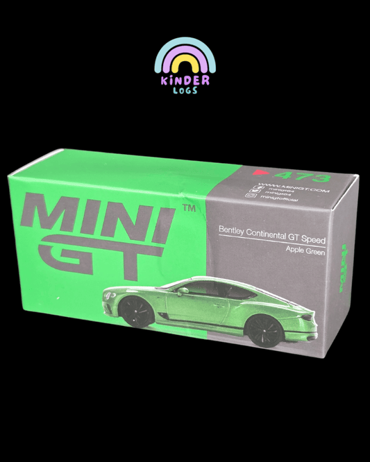 Mini GT Bentley Continental GT Speed - Apple Green (Open Box) - Kinder Logs