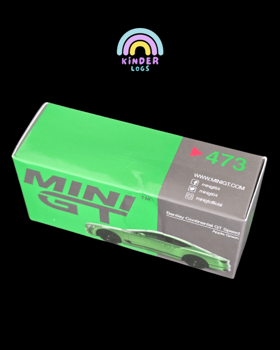 Mini GT Bentley Continental GT Speed - Apple Green (Open Box) - Kinder Logs