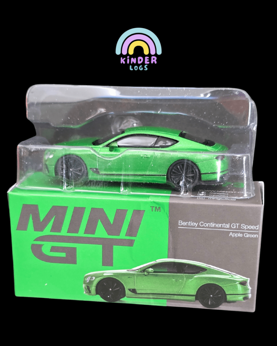 Mini GT Bentley Continental GT Speed - Apple Green (Open Box) - Kinder Logs