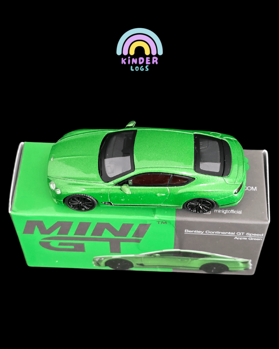 Mini GT Bentley Continental GT Speed - Apple Green (Open Box) - Kinder Logs
