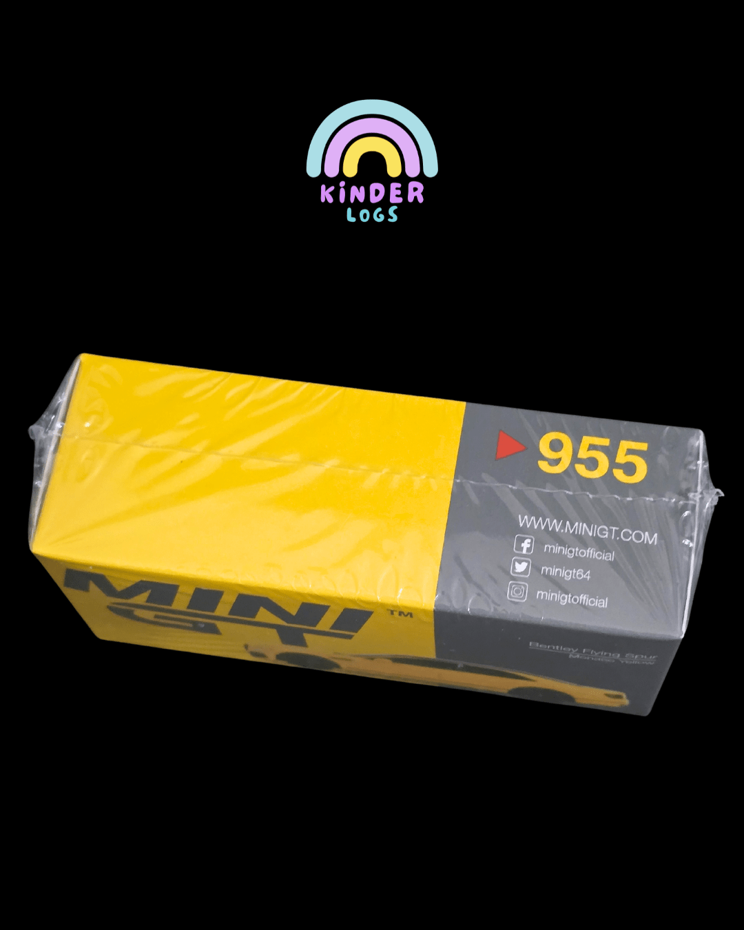 Mini GT Bentley Flying Spur - Monaco Yellow (Sealed Box) - Kinder Logs