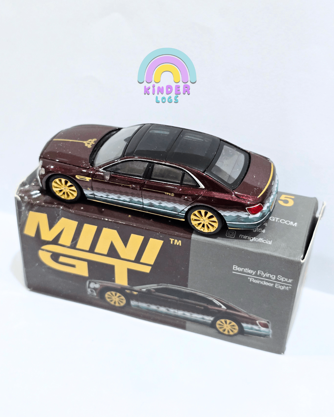 Mini GT Bentley Flying Spur "Reindeer Eight" (Used Car) - Kinder Logs