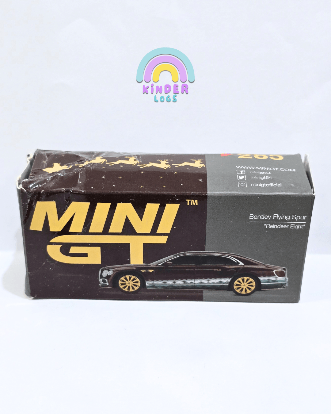 Mini GT Bentley Flying Spur "Reindeer Eight" (Used Car) - Kinder Logs