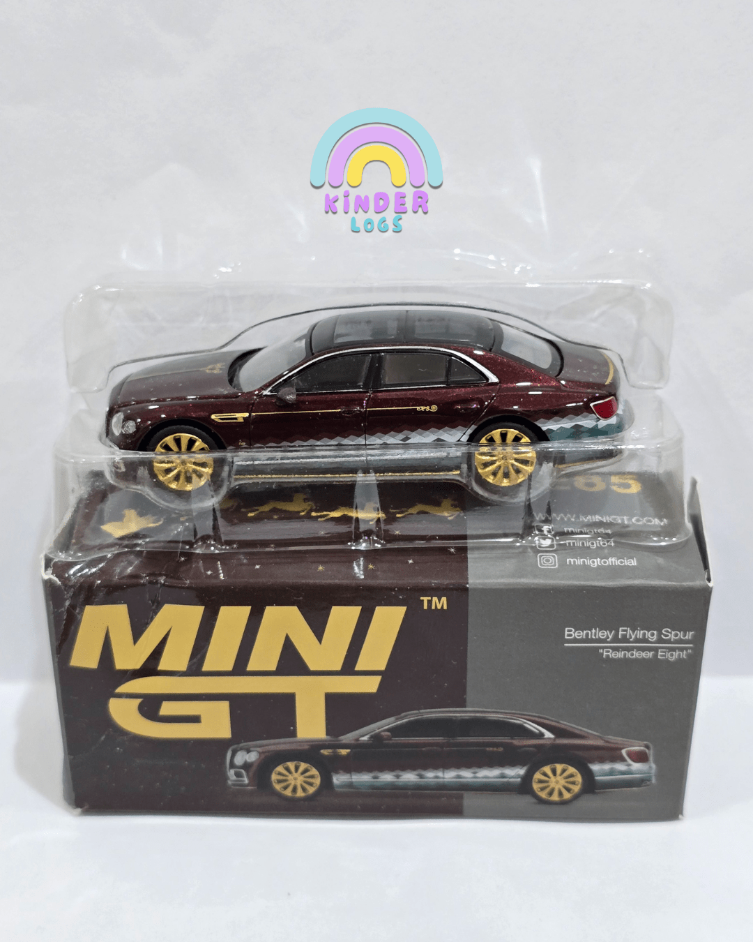 Mini GT Bentley Flying Spur "Reindeer Eight" (Used Car) - Kinder Logs