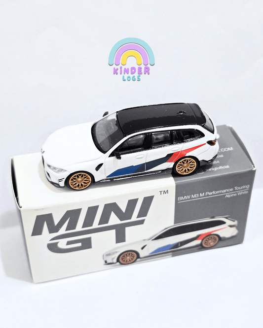 Mini GT BMW M3 M Performance Touring (Alpine White) - Open Box - Kinder Logs