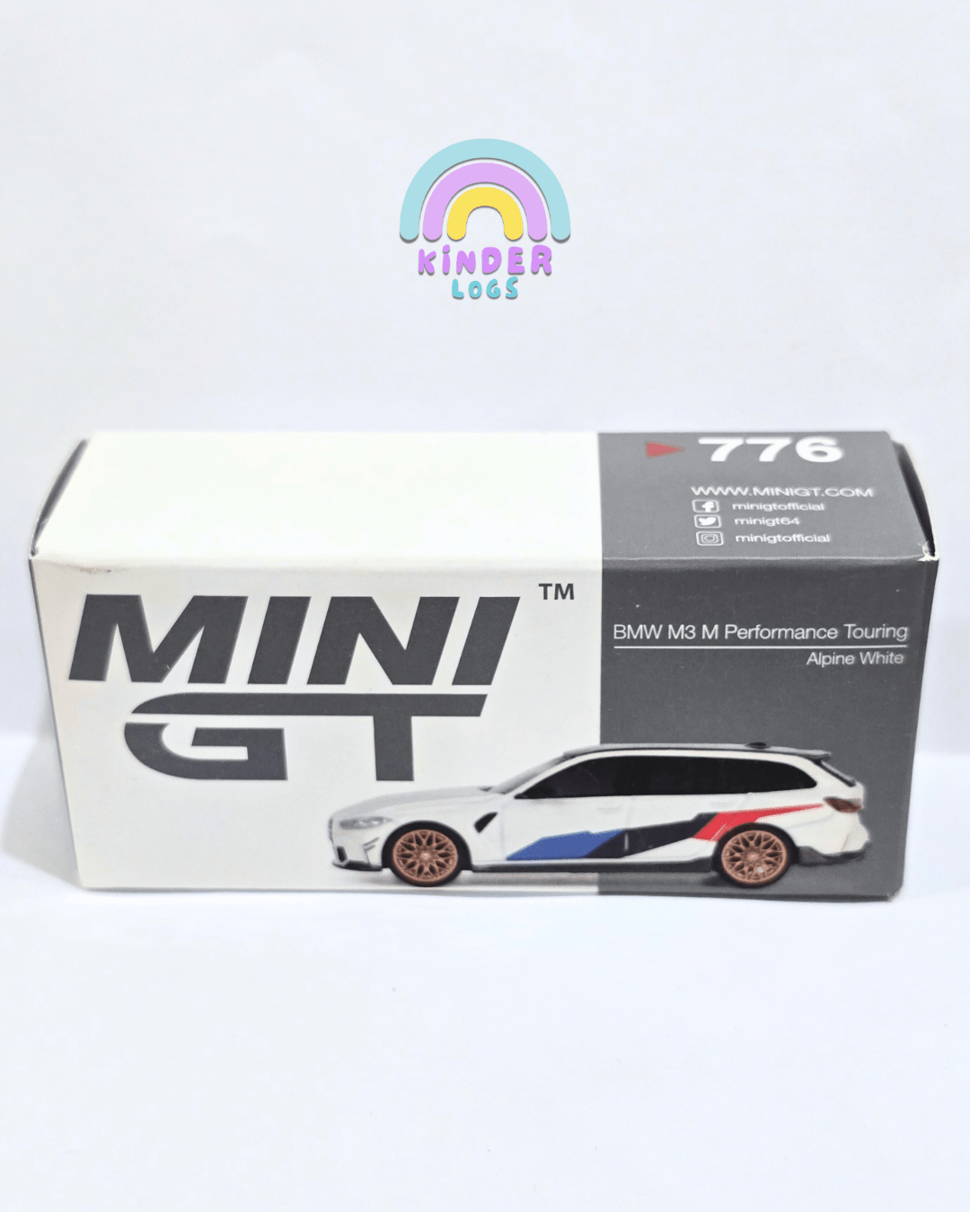 Mini GT BMW M3 M Performance Touring (Alpine White) - Open Box - Kinder Logs
