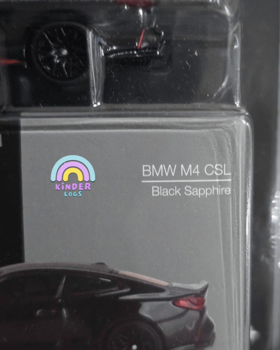 Mini GT BMW M4 CSL - Black Sapphire - Mijo Exclusives - Kinder Logs