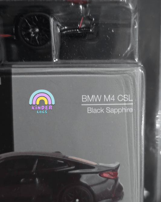 Mini GT BMW M4 CSL - Black Sapphire - Mijo Exclusives - Kinder Logs