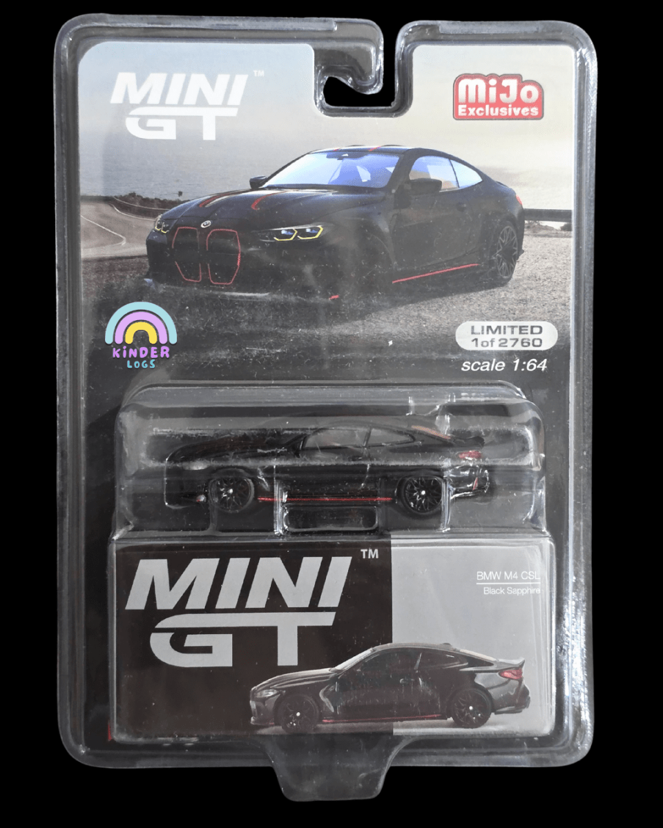 Mini GT BMW M4 CSL - Black Sapphire - Mijo Exclusives - Kinder Logs