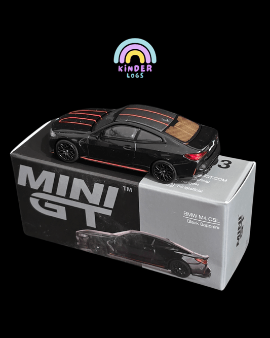 Mini GT BMW M4 CSL Black Sapphire (Open Box) - Kinder Logs