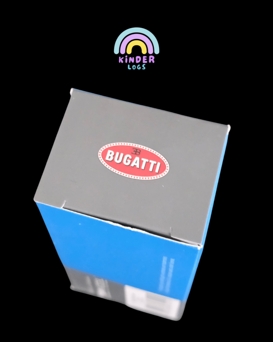 Mini GT Bugatti Chiron Pur Sport (Blue) - Open Box - Kinder Logs