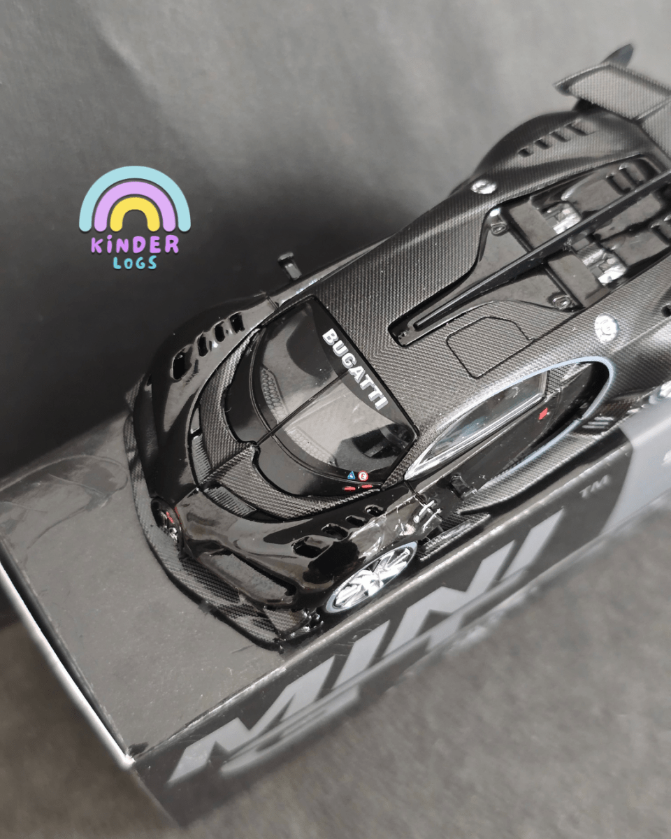 Mini GT Bugatti Vision Gran Turismo - Black (Open Box) - Kinder Logs