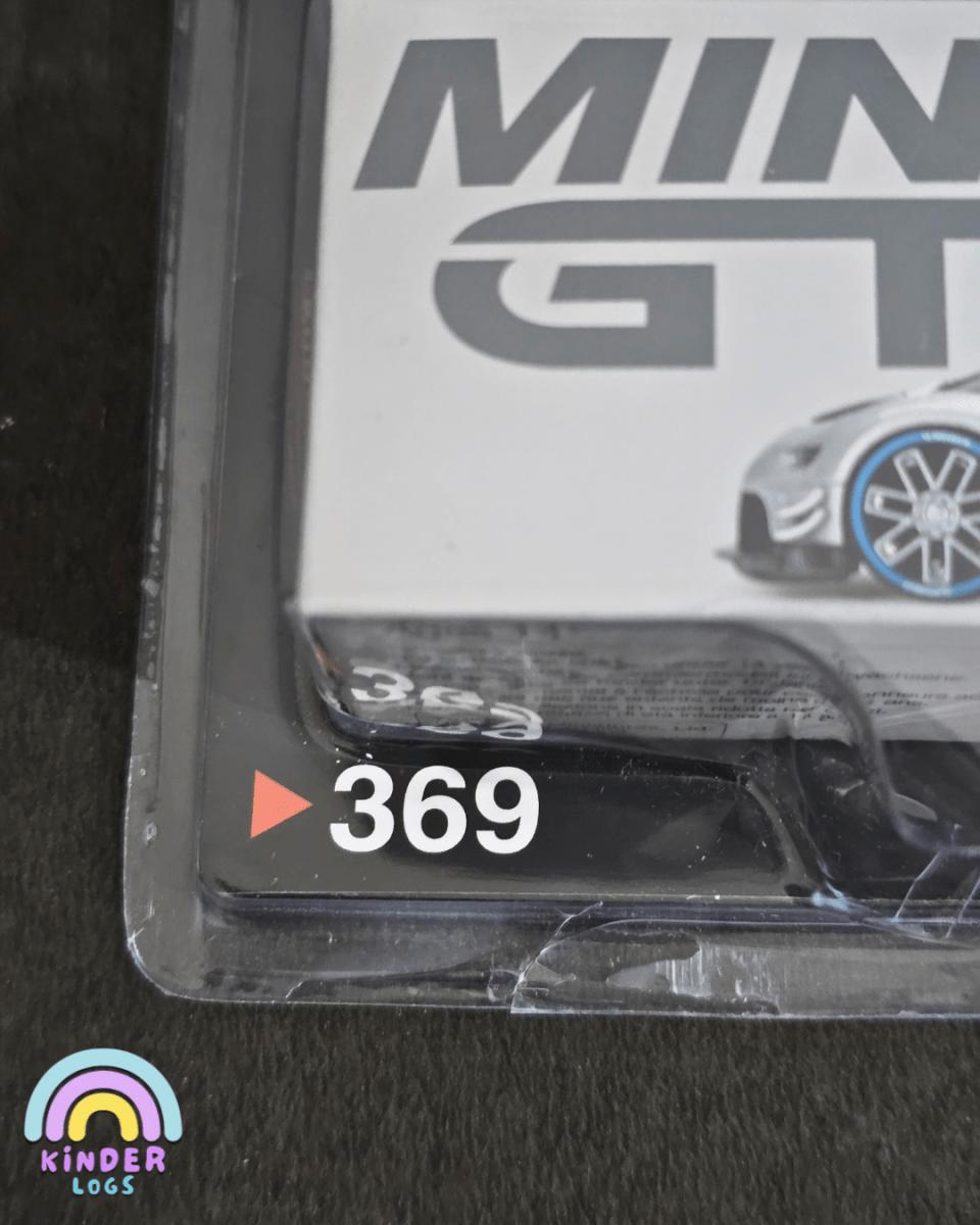 Mini GT Bugatti Vision Gran Turismo - Silver - Mijo Exclusives - Kinder Logs