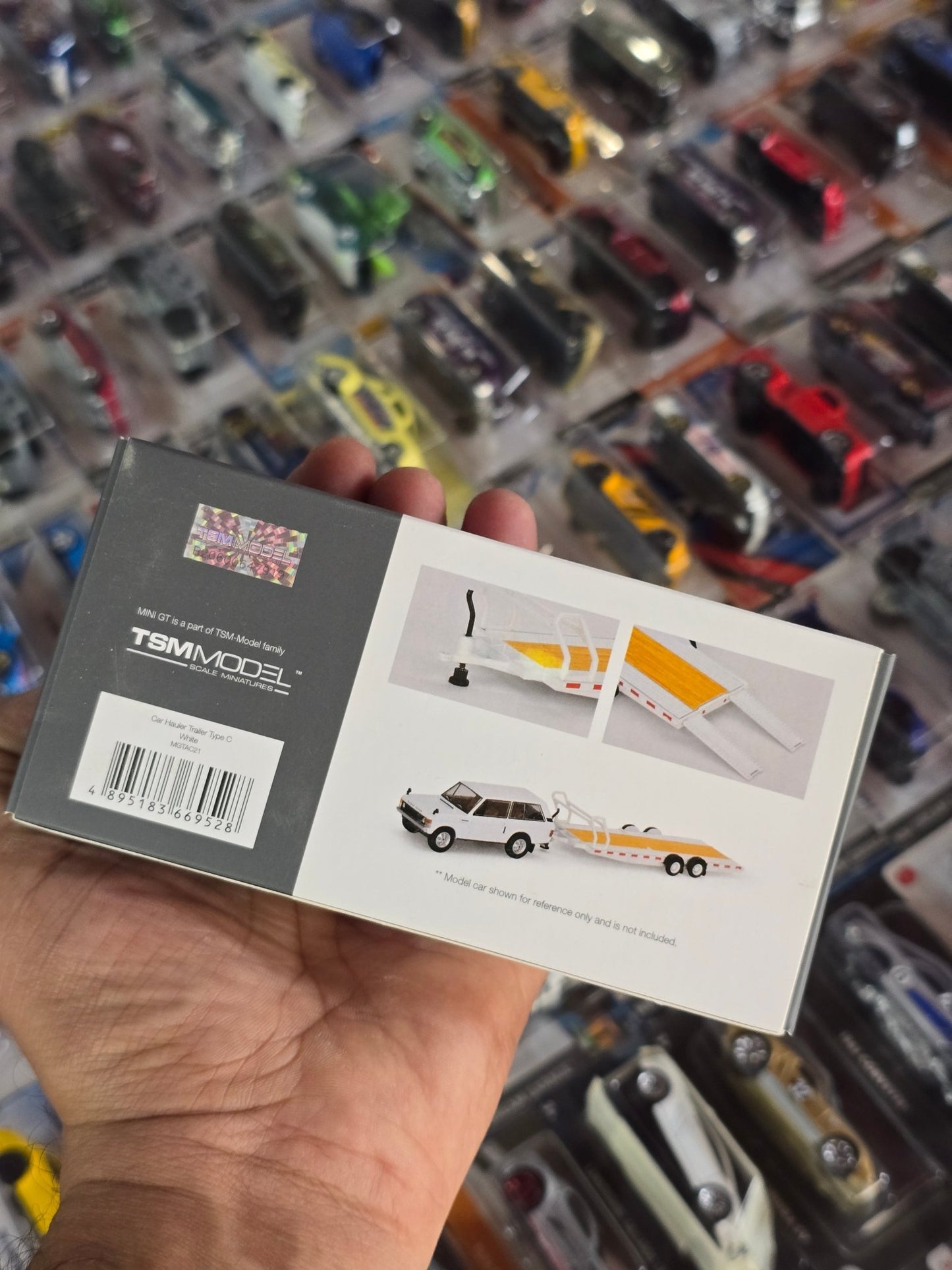 Mini GT Car Hauler Trailer Type C - White (Open Box) - Kinder Logs