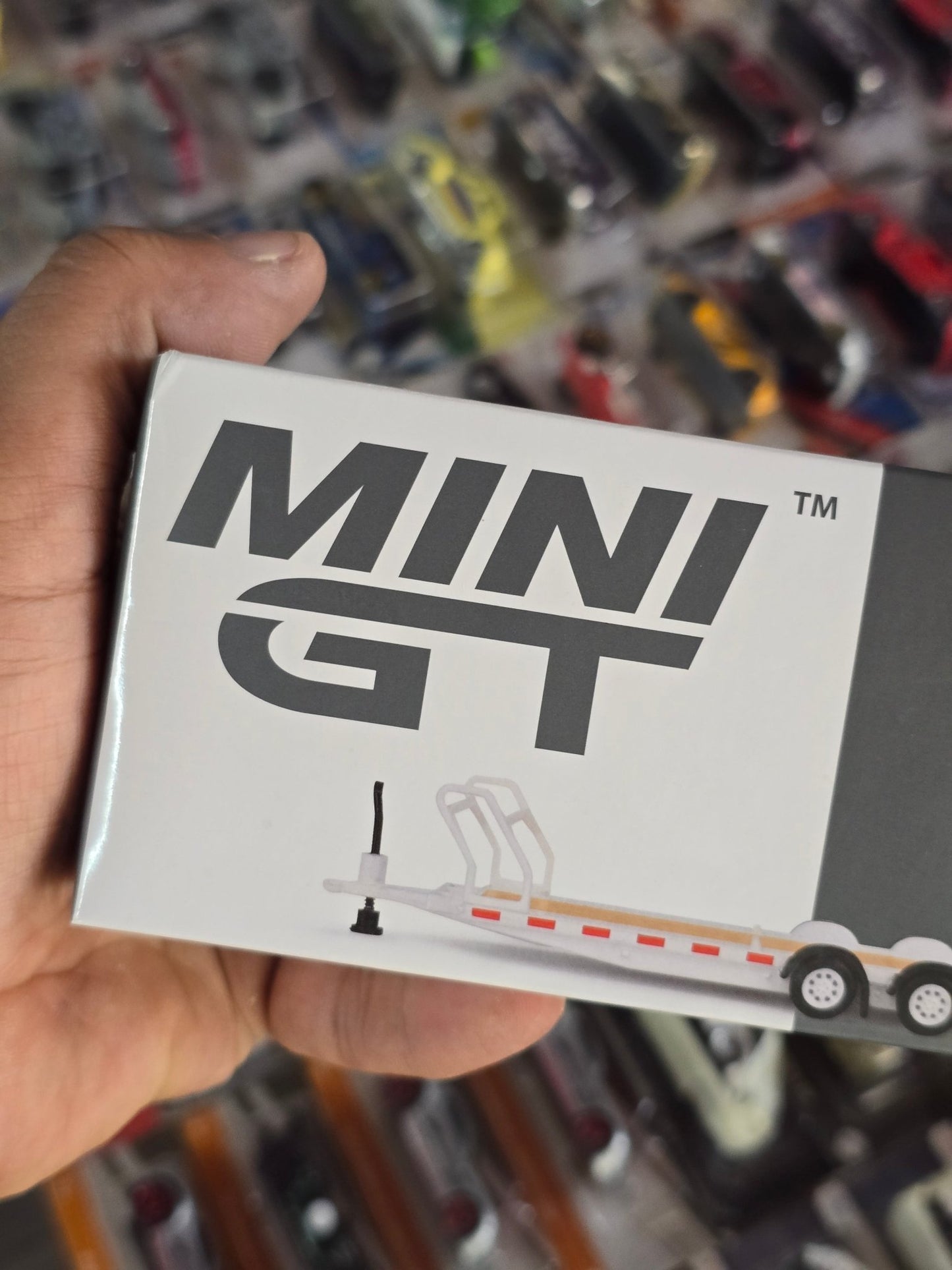 Mini GT Car Hauler Trailer Type C - White (Open Box) - Kinder Logs