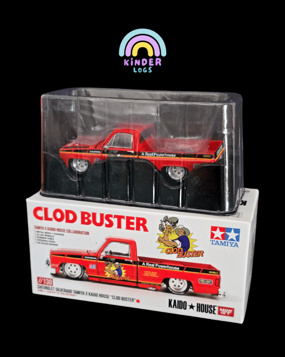 Mini GT Chevrolet Silverado TAMIYA x KAIDO HOUSE "Clod Buster" - Kinder Logs