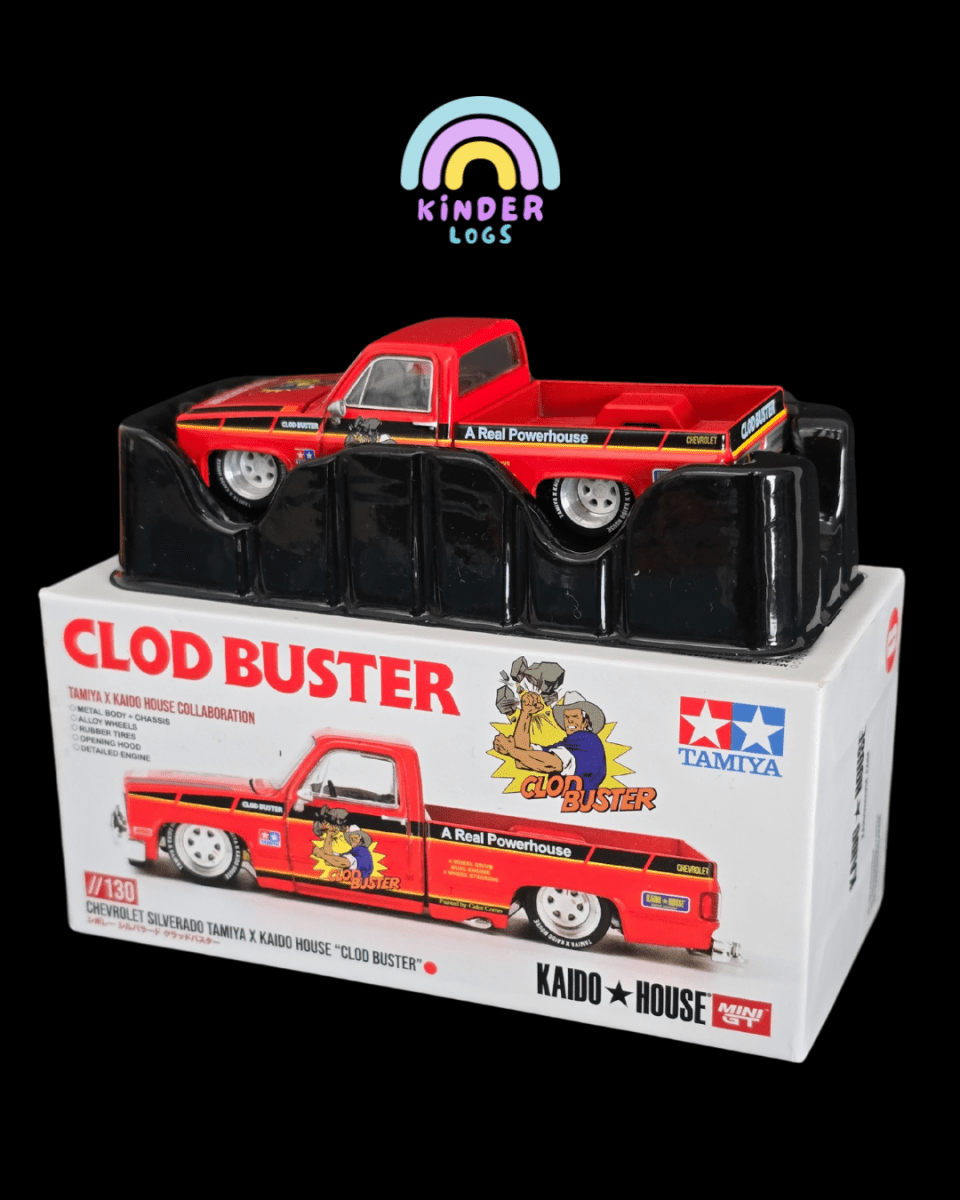 Mini GT Chevrolet Silverado TAMIYA x KAIDO HOUSE "Clod Buster" - Kinder Logs