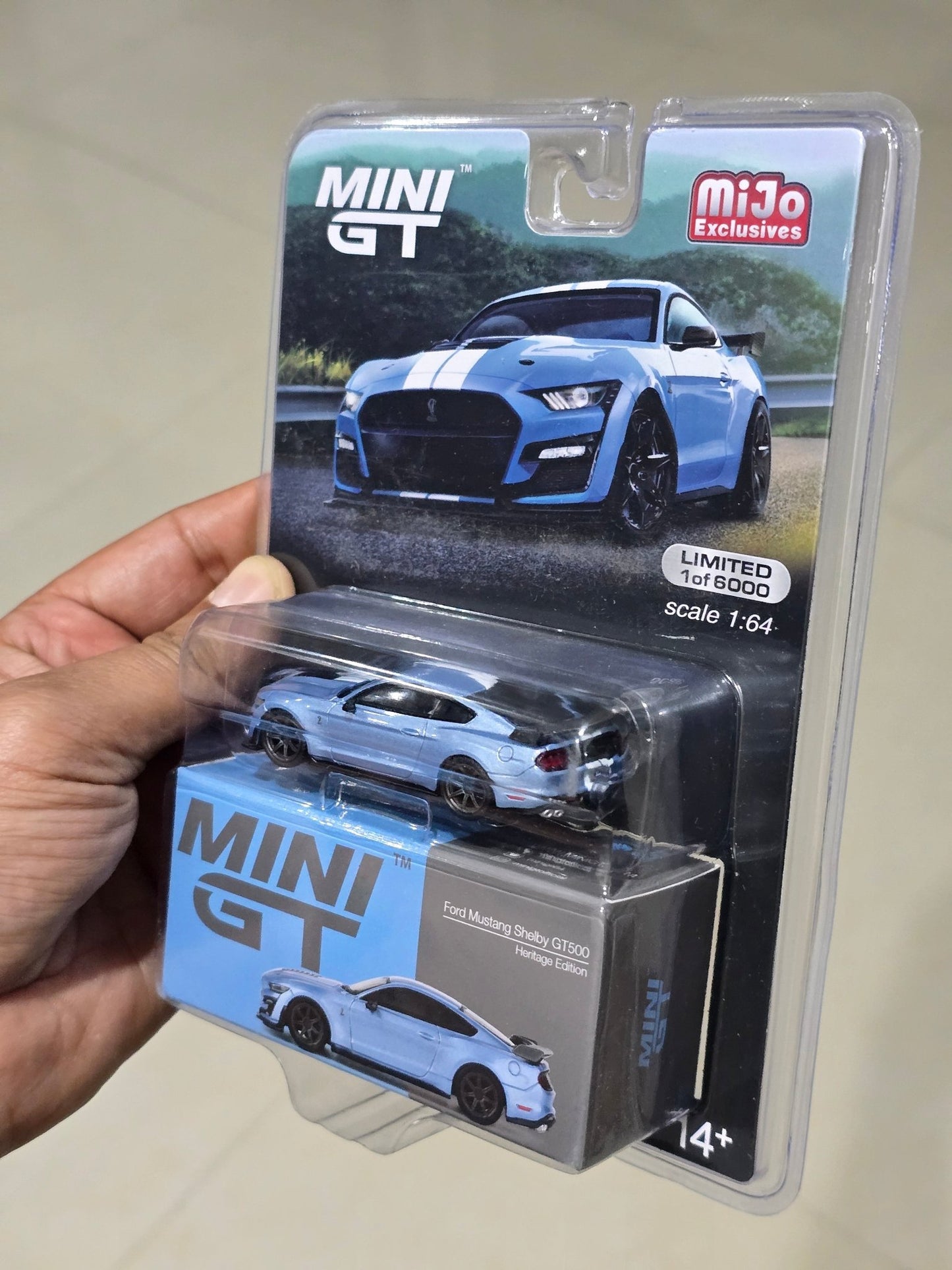 Mini GT Ford Mustang Shelby GT500 - Heritage Edition - Mijo Exclusives - Kinder Logs