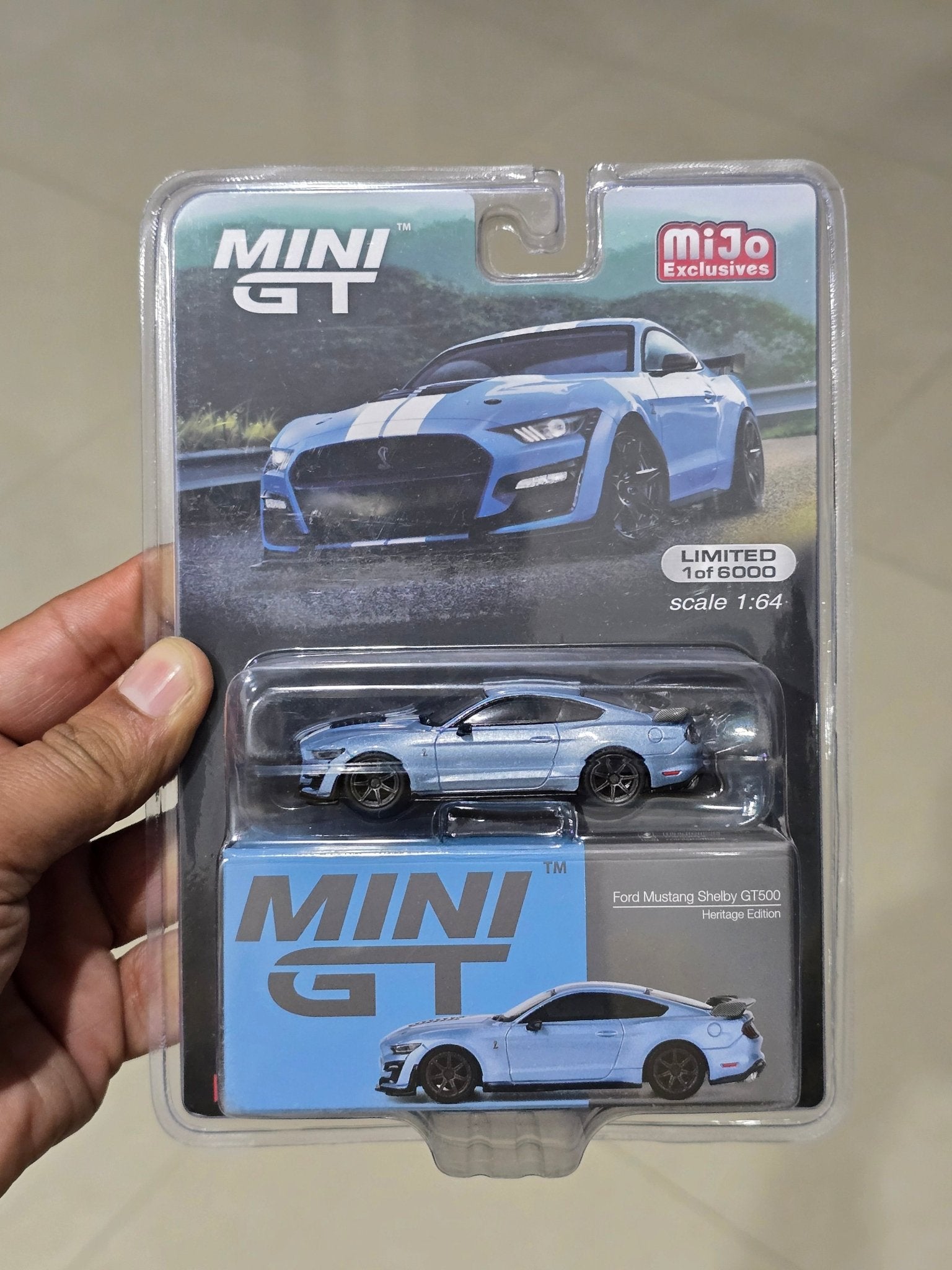 Mini GT Ford Mustang Shelby GT500 - Heritage Edition - Mijo Exclusives - Kinder Logs