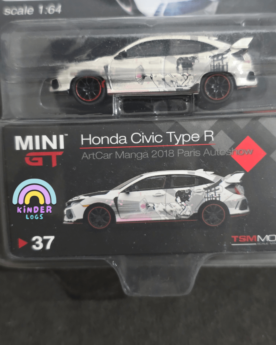 Mini GT Honda Civic Type R - Art Car Manga 2018 Paris Auto Show - Mijo Exclusives - Kinder Logs