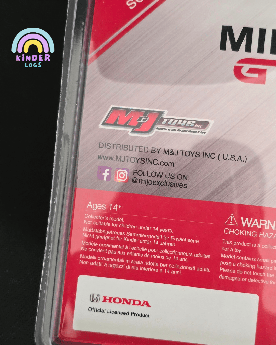 Mini GT Honda Civic Type R - Championship White (1st Mini GT Model) - Kinder Logs