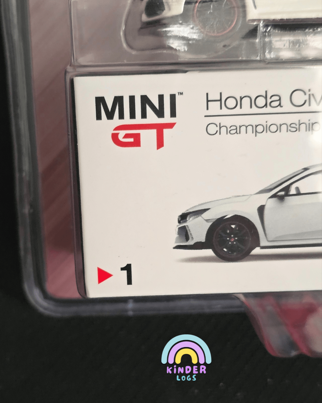 Mini GT Honda Civic Type R - Championship White (1st Mini GT Model) - Kinder Logs