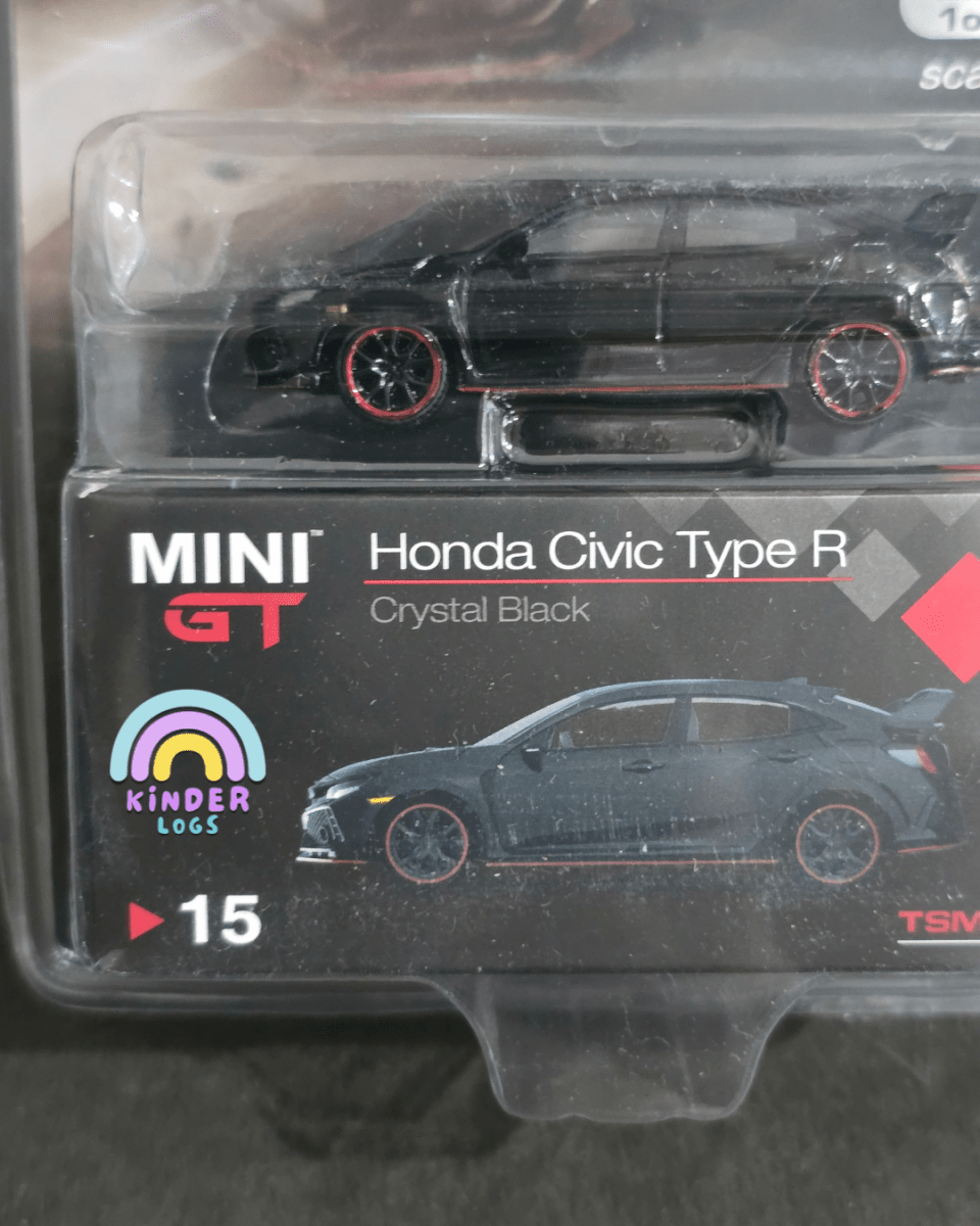 Mini GT Honda Civic Type R - Crystal Black - Mijo Exclusives - Kinder Logs