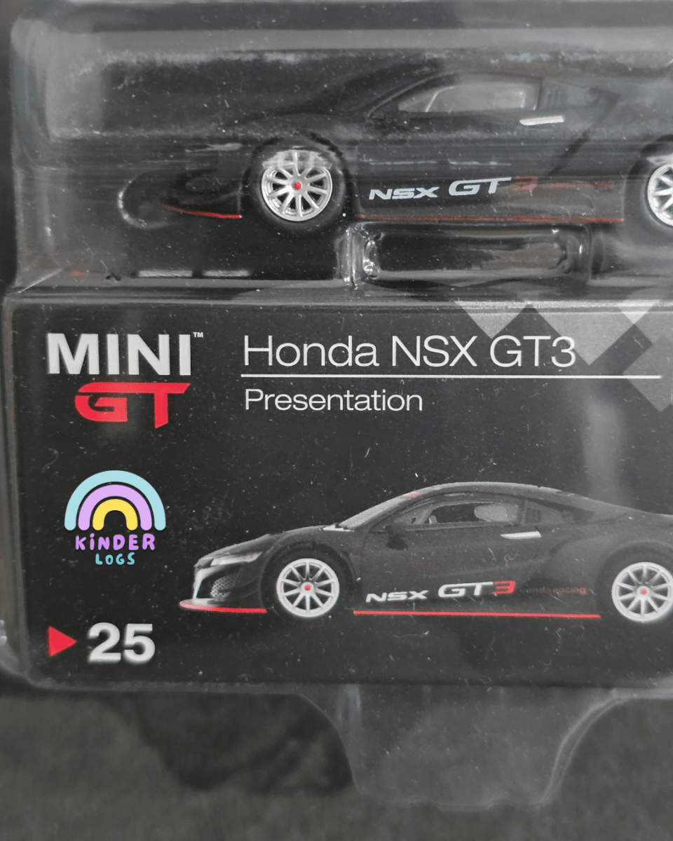 Mini GT Honda NSX GT3 Presentation - USA Exclusive - Mijo Exclusives - Kinder Logs