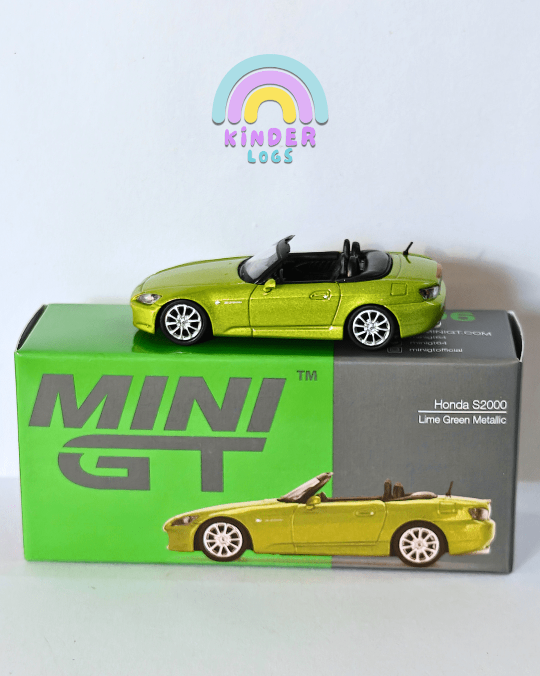 Mini GT Honda S2000 - Mijo Exclusives (Lime Green) - Kinder Logs