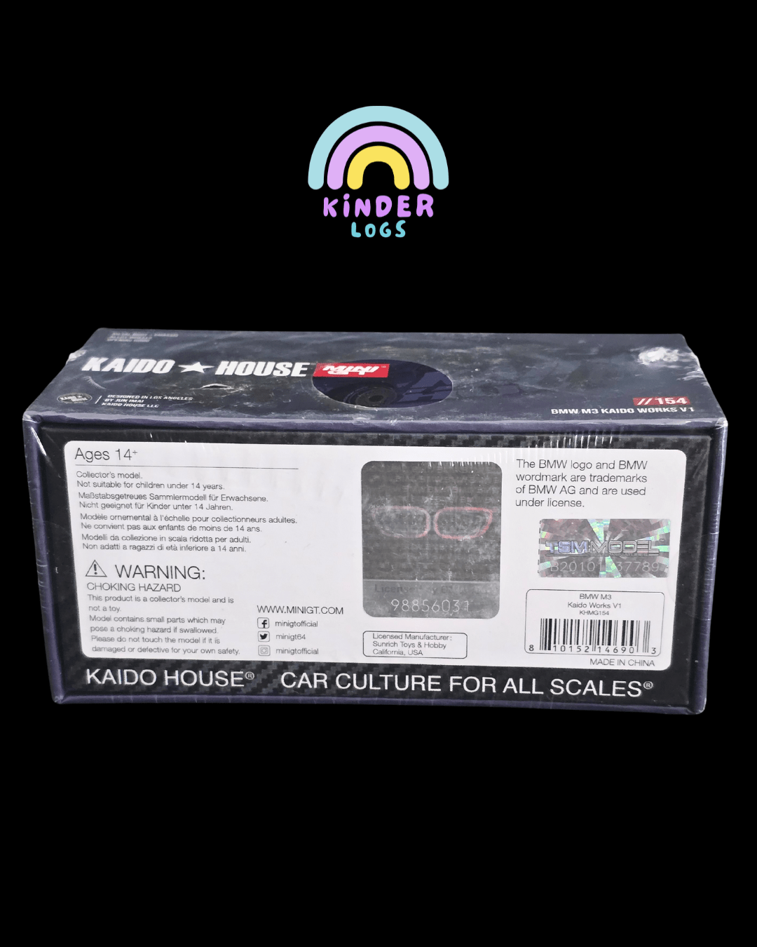 Mini GT Kaido House BMW M3 Kaido Works V1 154 (Sealed Pack) - Kinder Logs