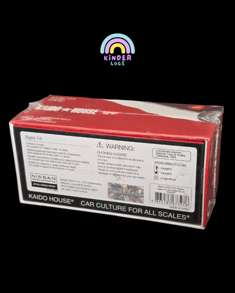 Mini GT Kaido House Datsun 510 Wagon 4x4 #054 (Sealed Pack) - Kinder Logs
