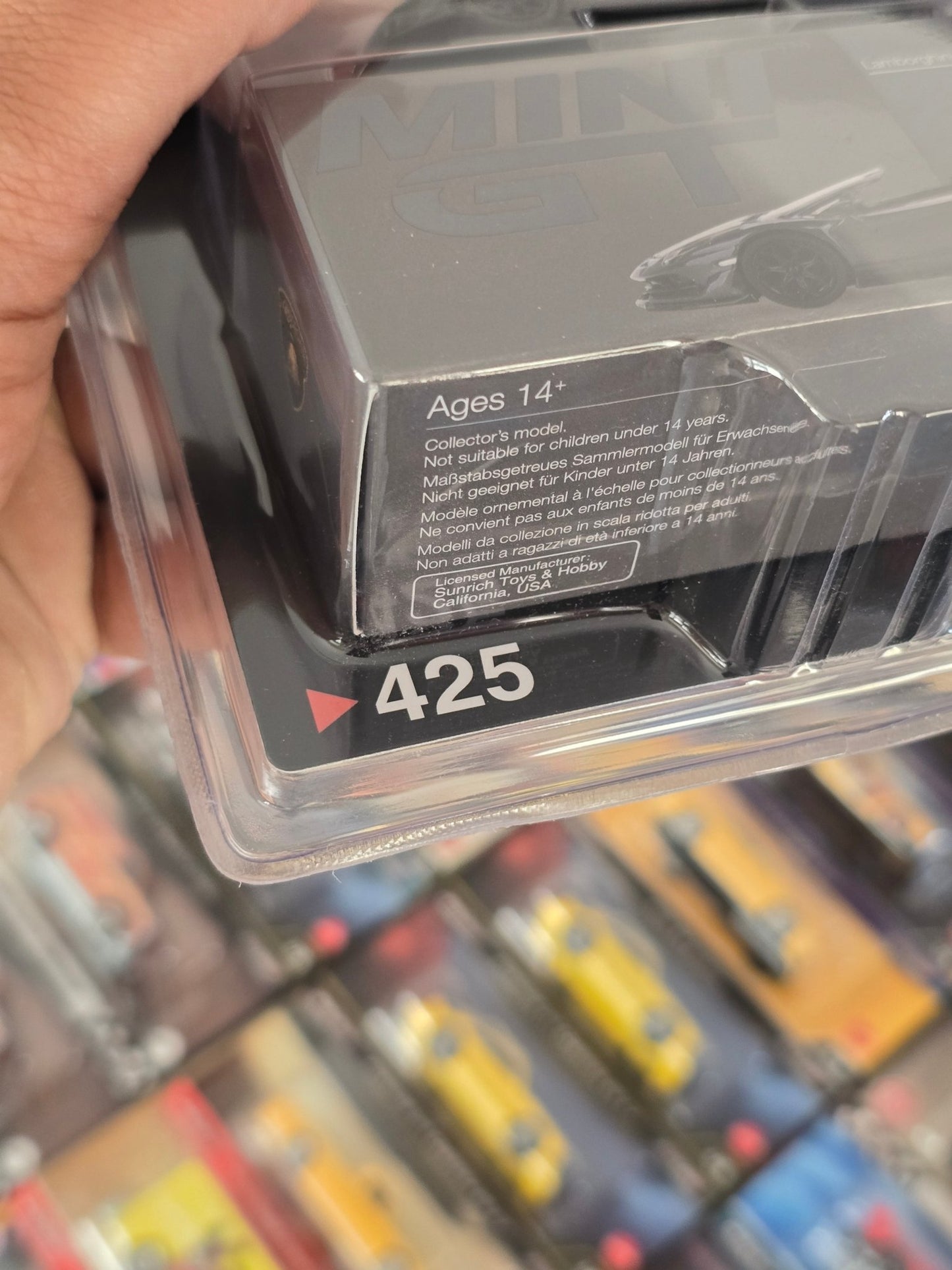 Mini GT Lamborghini Aventador SVJ Roadster - Grigio Telesto - Mijo Exclusives - Kinder Logs