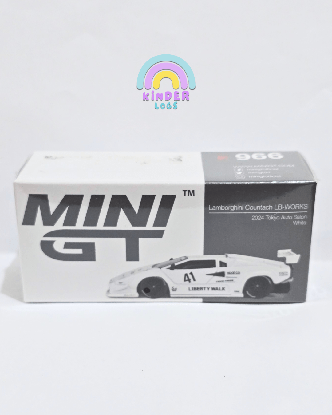 MINI GT 1/64 Lamborghini Countach LB-Works – 2024 Tokyo Auto Salon – Bianco MGT00966 - Foto 1