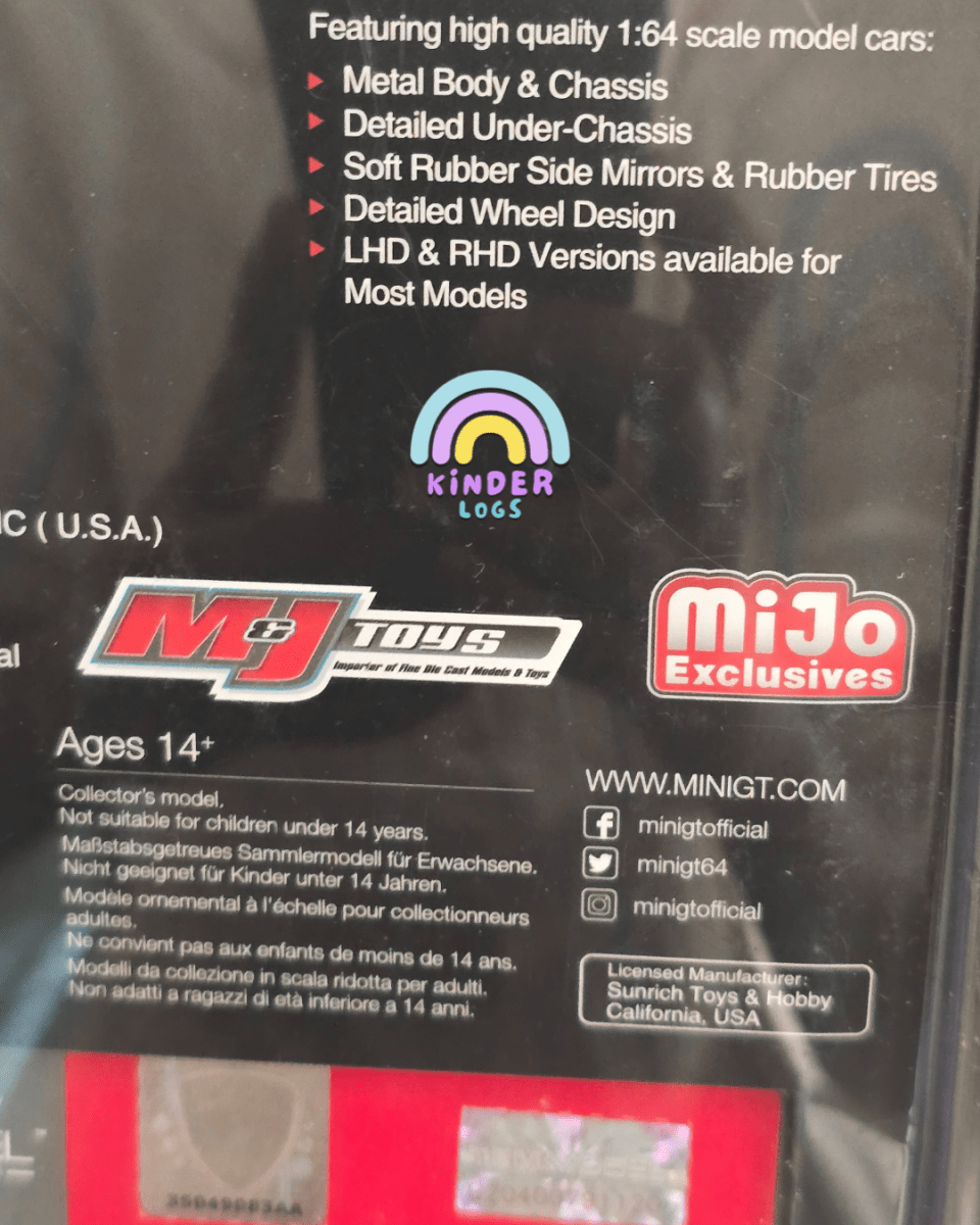 Mini GT Lamborghini Countach LPI 800 - 4 - Rosso Mars - Mijo Exclusives - Kinder Logs