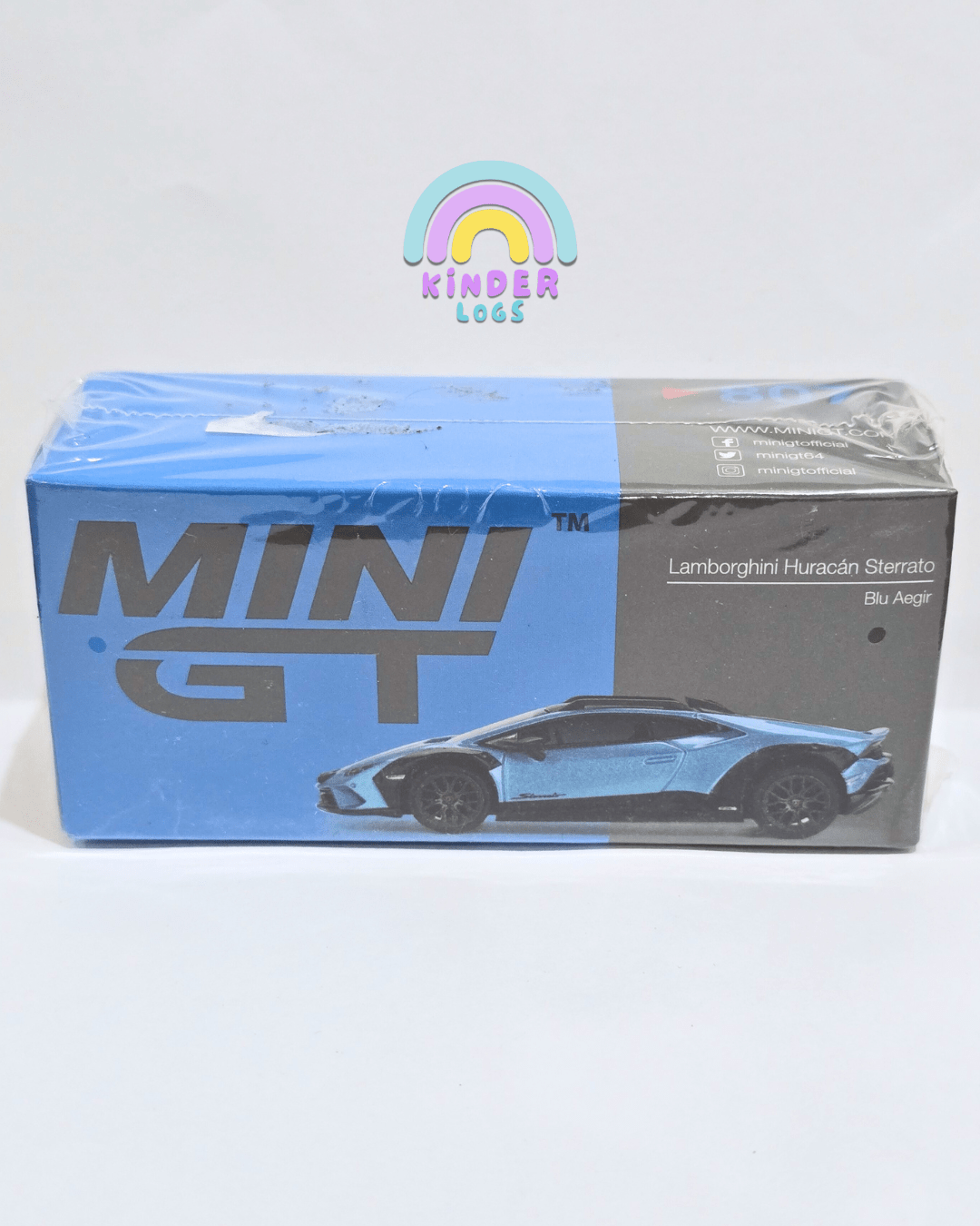 Mini GT Lamborghini Huracan Sterrato - Blu Aegir - Kinder Logs