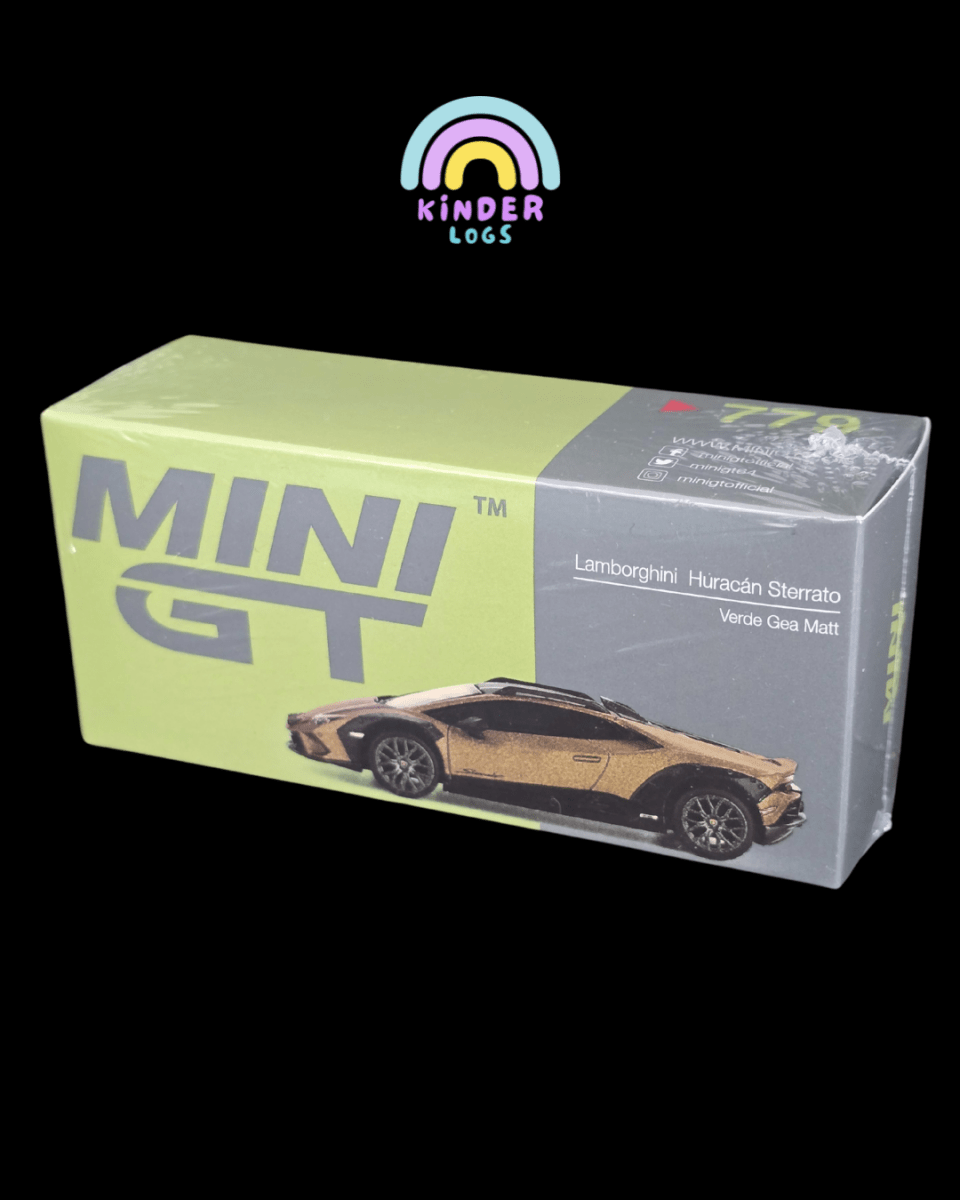 Mini GT Lamborghini Huracan Sterrato - Verde Gea Matt (Sealed Box) - Kinder Logs