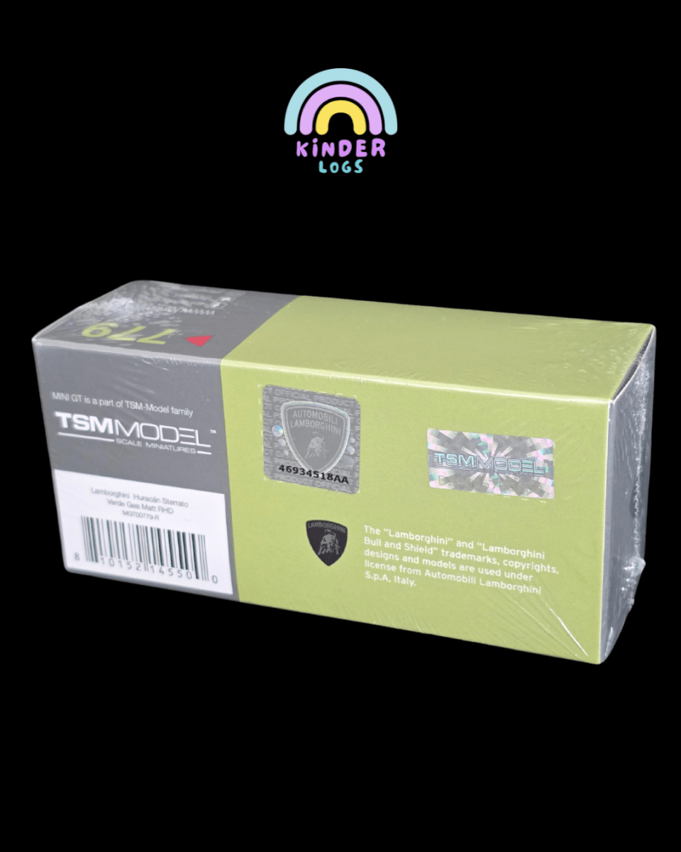 Mini GT Lamborghini Huracan Sterrato - Verde Gea Matt (Sealed Box) - Kinder Logs