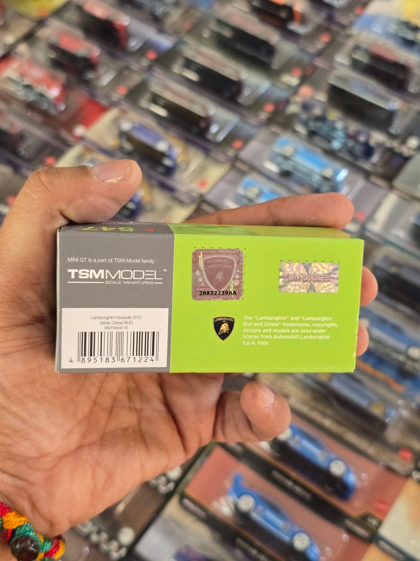Mini GT Lamborghini Huracan STO - Verde Citrea (Open Box) - Kinder Logs