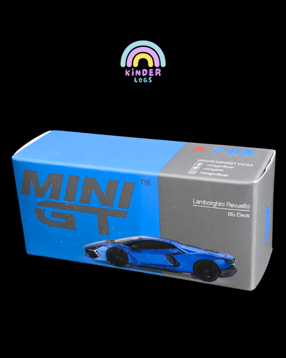 Mini GT Lamborghini Revuelto - Blue (Open Box) - Kinder Logs