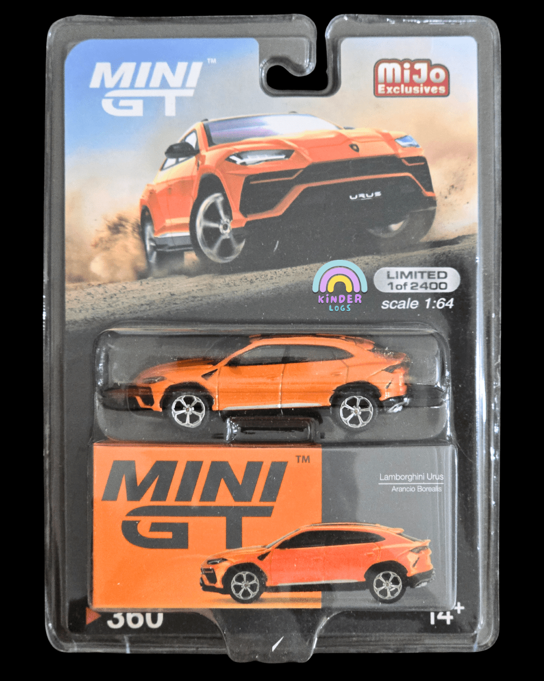 Mini GT Lamborghini Urus (Arancio Borealis) - Mijo Exclusives - Kinder Logs