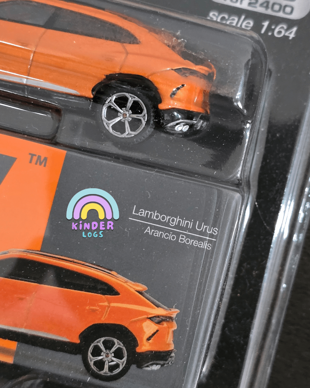 Mini GT Lamborghini Urus (Arancio Borealis) - Mijo Exclusives - Kinder Logs