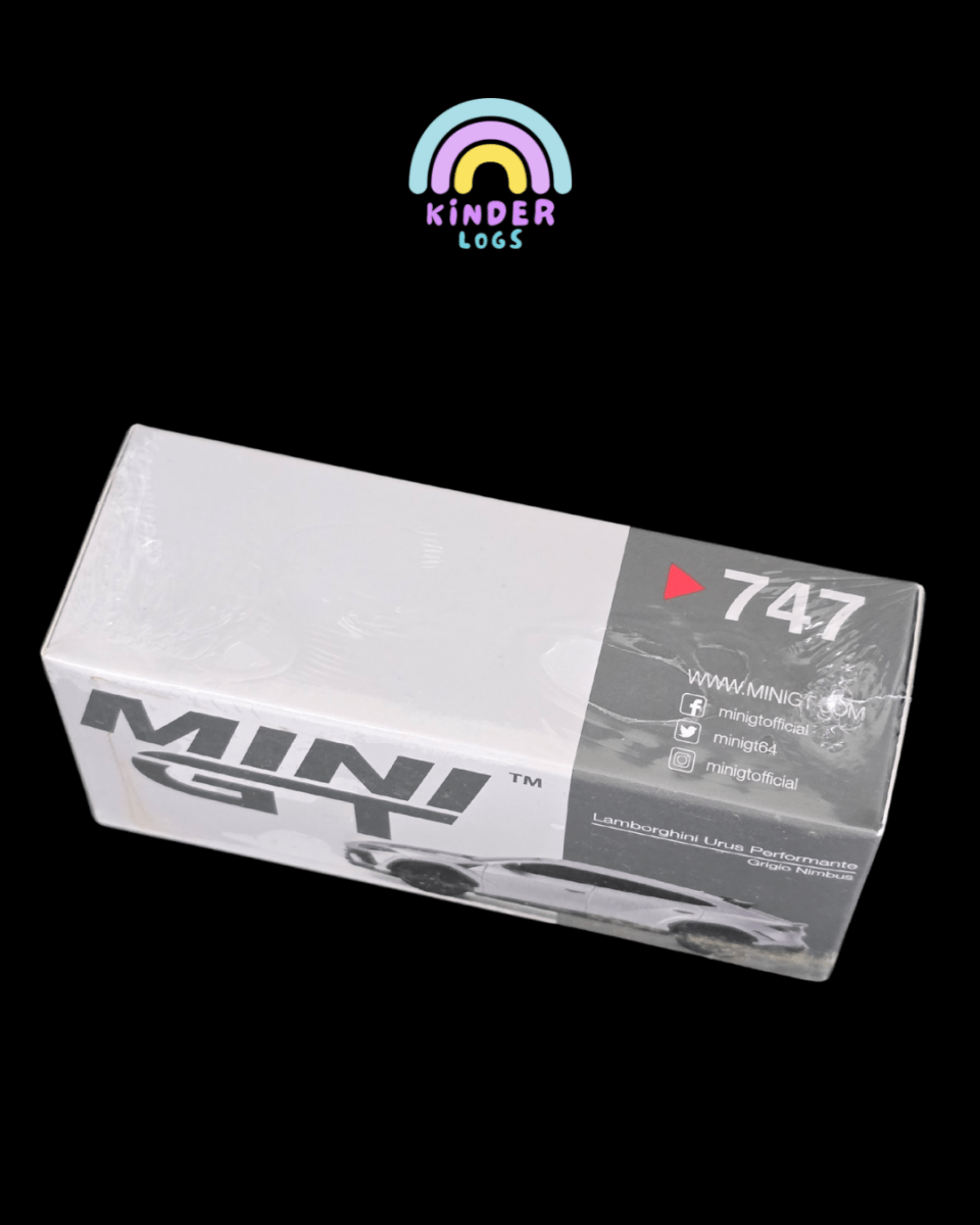 Mini GT Lamborghini Urus Performante Grigio Nimbus (Sealed Box) - Kinder Logs