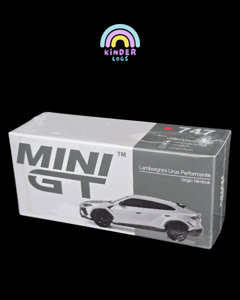 Mini GT Lamborghini Urus Performante Grigio Nimbus (Sealed Box) - Kinder Logs
