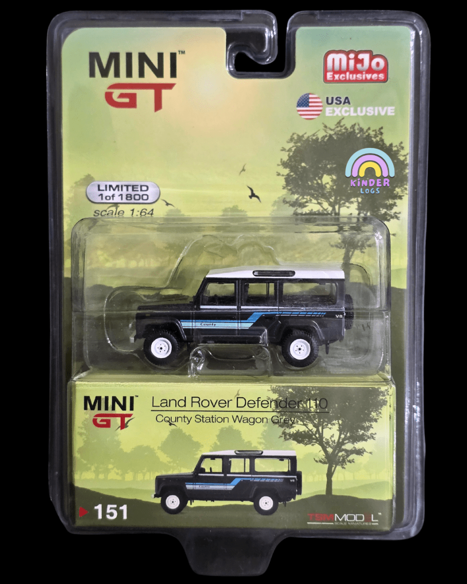 Mini GT Land Rover Defender 110 County Station Wagon - Mijo Exclusives - Kinder Logs