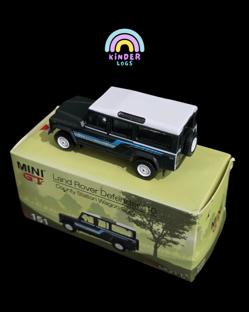 Mini GT Land Rover Defender 110 County Station Wagon (Open Box) - Kinder Logs